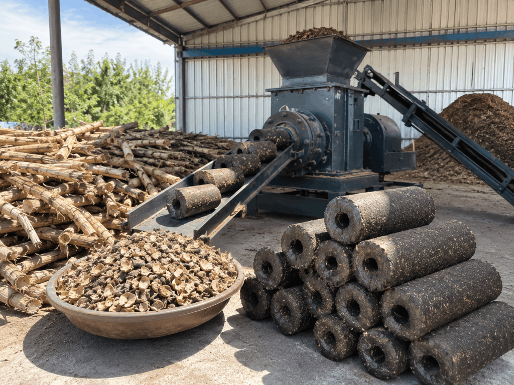 groundnut shell white coal profit