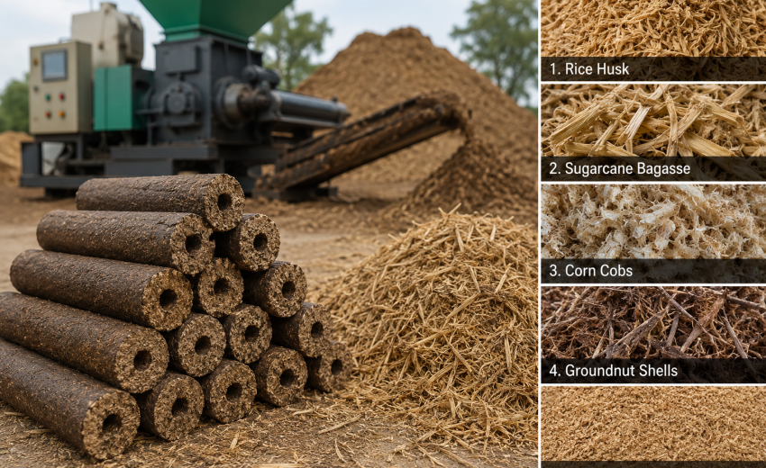 Turning Agricultural Waste into Profit: Top 5 Agro-Residues for High-Density Briquettes