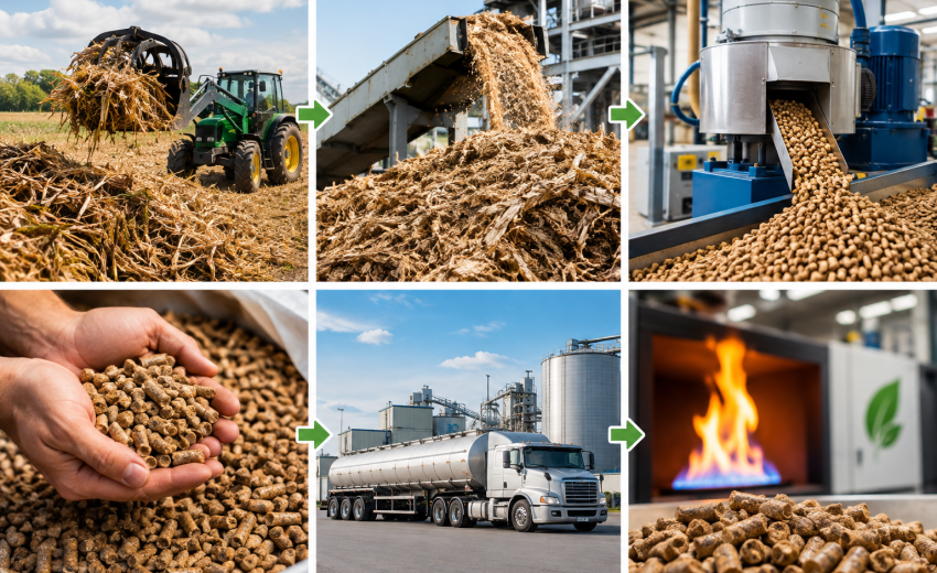  How Biomass Supply Chains Turn Farm Waste Into Clean Renewable Fuel